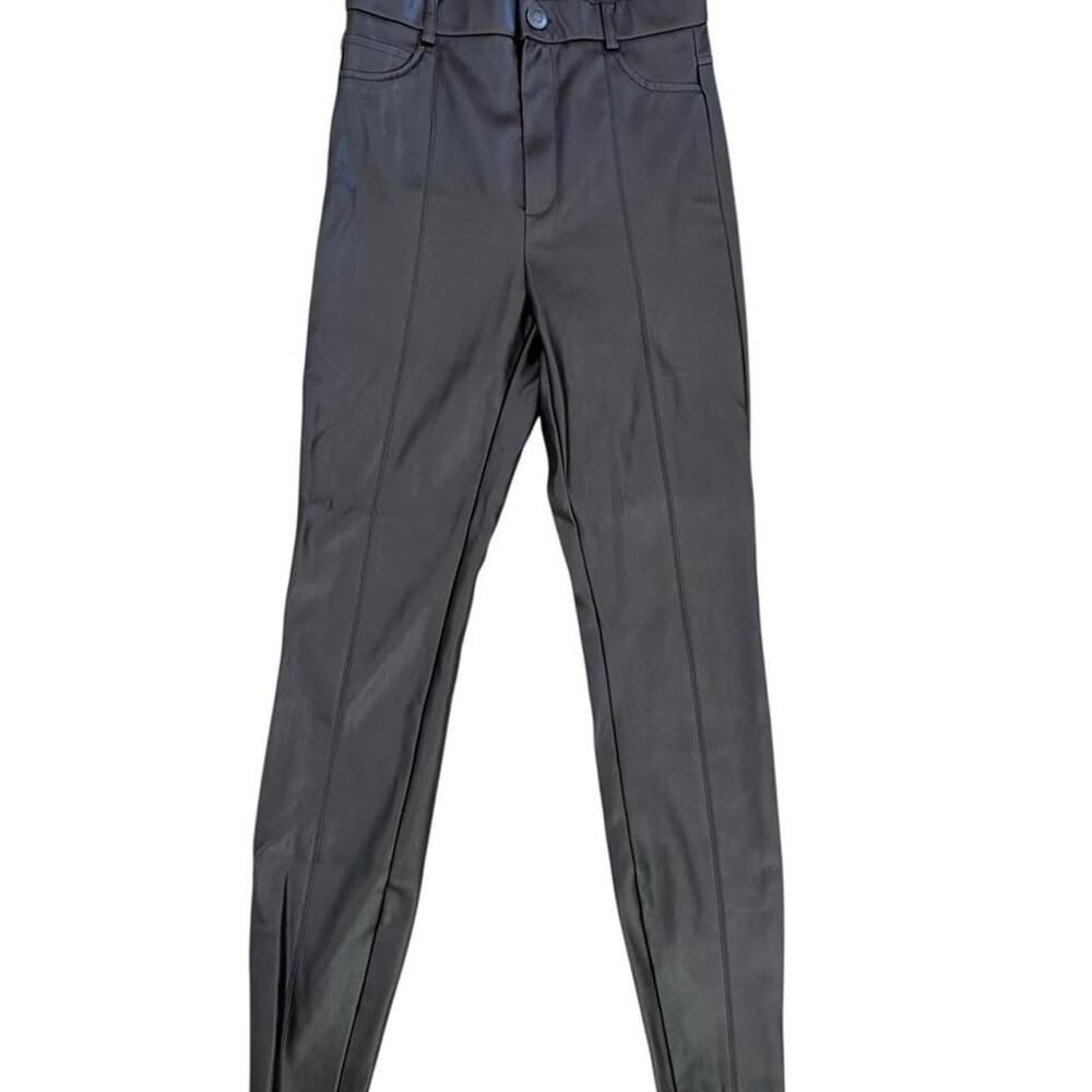 Zara faux leather high rise